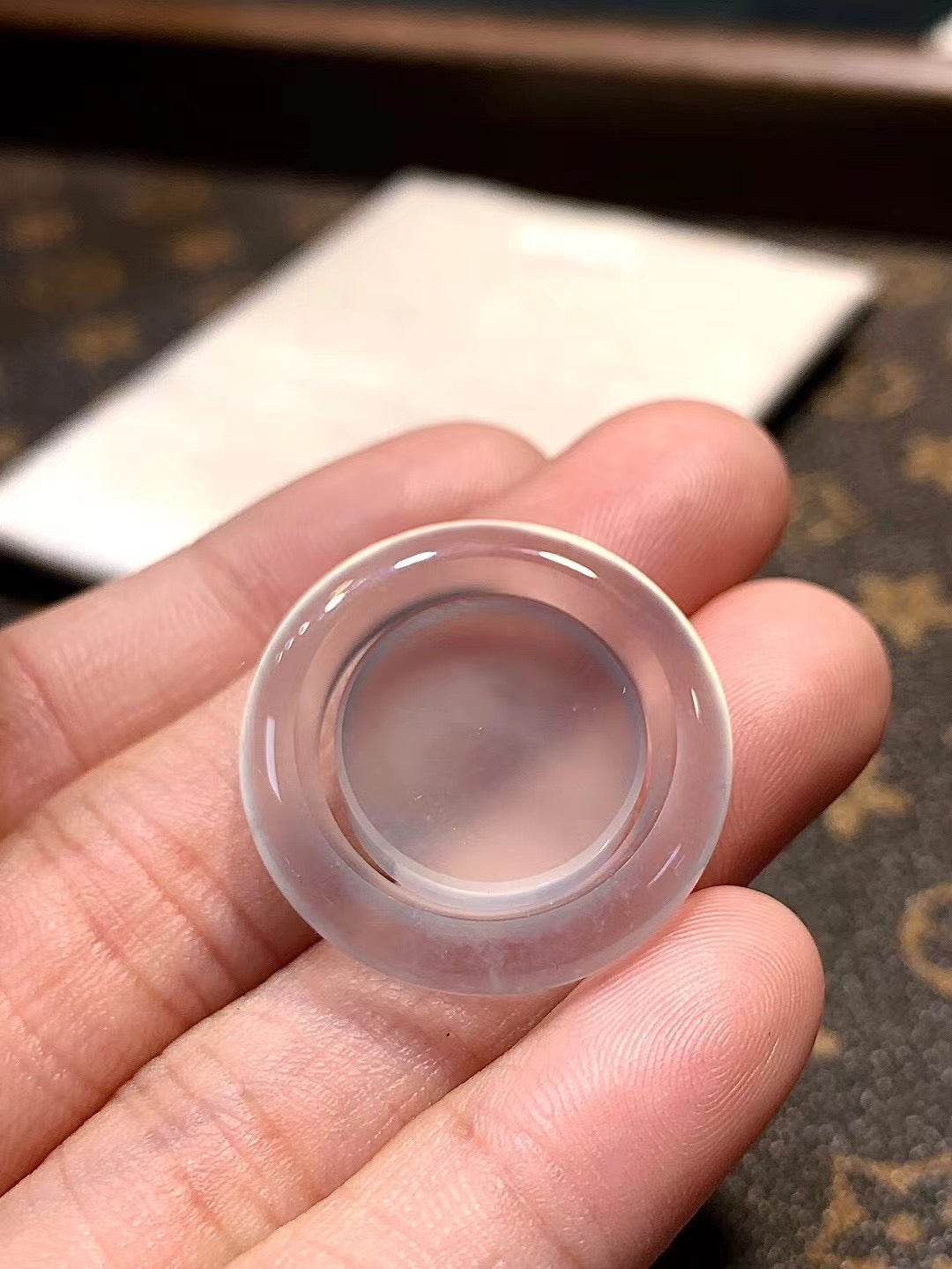 玻璃种指环+圆牌
